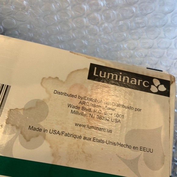 New Set of Four Luminarc Game Night Glasses 16 oz Coolers - Picture 10 of 10